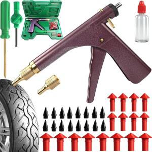 [미국배송] SBGGRL 37개 버섯 타이어 플러그 키트 튜브리스 펑크 및 오토바이 ATV 트럭 트랙터의 플랫을 위한 16개 플러그가 장착된 건 평평한 도로변 신속 수리 세트