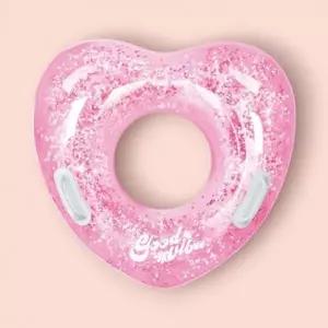 ( )여름 물놀이 필수템 어린이 블링블링 하트 손잡이 튜브 수영 비치 물놀이용품