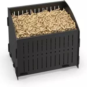 소형 펠릿 바구니 벽난로 및 나무 난로용 휴대용 버너 11.5 × 8 6.7 인치