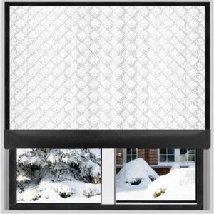 단열 창문 커버 Veanusiver 업그레이드된 옥스포드 천 방수 블랙아웃 키트 최대 24x36인치 장착으로 겨울철