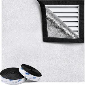 에코브리사 다락방 선풍기 커버 36 * 48인치 집 전체 천장 단열 셔터 씰 자가 접착 재사용 장갑 겨울용