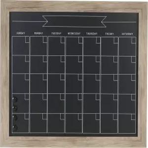 디자인오베이션 베아트리체 프레임 자기 칠판 월간 캘린더 23x29 러스틱 브라운