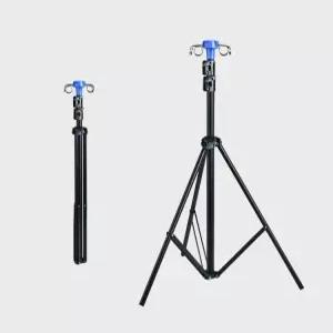 삼각대 휴대용 수액걸이 폴대 훅 조절가능 대 요양원 수액대 수액 거치대