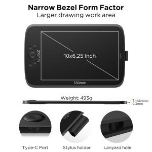 Ugee M808 드로잉 태블릿 그래픽 테이블 PC 용 10 인치 디지털 펜 보드 쓰기 Windows  전문 디자인