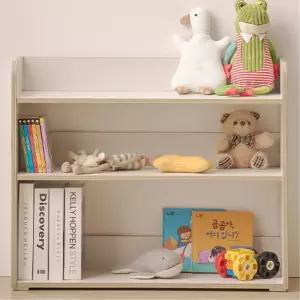 예쁜색깔 둥근모서리 유아용 3단 책장 놀이방 낮은 유치원책꽂이 학원