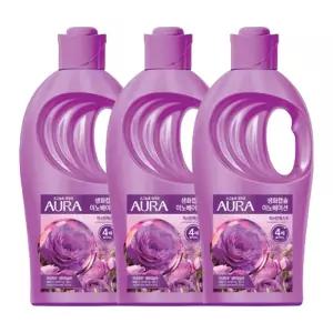 아우라 생화캡슐 섬유유연제 1L 자스민머스크 3개