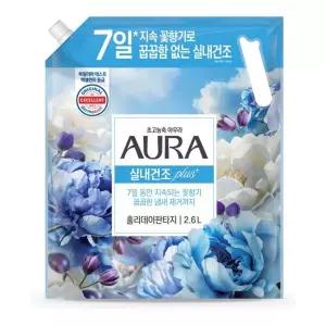 아우라 섬유유연제 2.6L 리필 홀리데이판타지 (온)