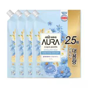 샤프란 AURA 섬유유연제 리필 1.7L_홀리데이판타지 4개