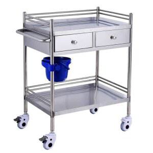 병원 웨건 스텐 카트 헤어 2단 서랍장 1x1x1cm 발관리 이발소 짐수레