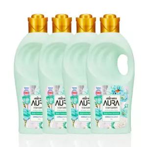 샤프란 아우라 섬유유연제 스모키머스크 1L 4개