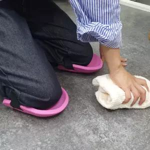 현장용 무릎보호대 타일 시공 청소 밭일 스펀지 쿠션 패드 2P