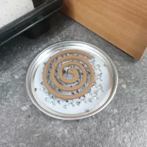 야외용 모기향 케이스 불씨 안전 받침대 거치대