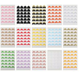 360개 사진 코너 스티커, 컬러풀한 셀프 접착 프레임 스티커 설치 스크랩북 벽 DIY 앨범, 메모리북, 다이어리용 스탬핑 용품