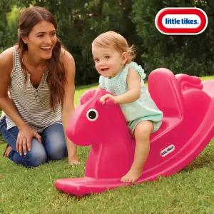 리틀타익스 흔들말 핑크 호스라이딩 아기 유아 흔들 장난감 목마