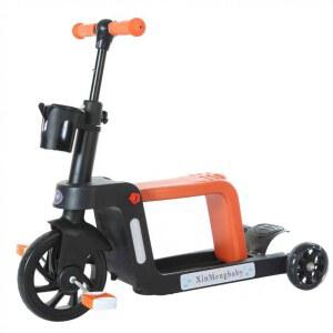 스쿠터 삼륜 보조바퀴 세발 비상시 오토바이 푸른 견인 킥보드