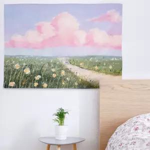 대형 패브릭 포스터 유화 꽃길 S