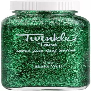트윙클 발가락 발굽 폴란드 에메랄드 글리터