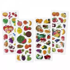 과일 패턴 스티커 랜덤 1종 다이어리 꾸미기 포장 데코 장식 디자인 소품