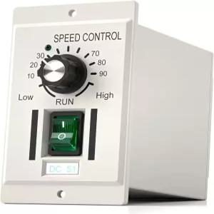 DC 모터 속도 컨트롤러 AC 110V 입력 0-90V 출력 노브 조절 가능한 영구 자석 400W DC-51용 전기 조절기