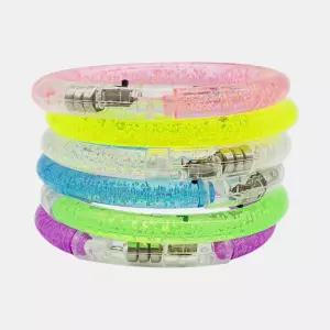 패션팔찌 LED 야간 안전 러닝 파티 콘서트 축구 응원 라이트 버블 투명 팔찌