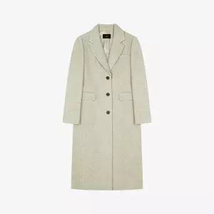 [롯데백화점]씨 알파카 헤링본 롱코트 - SLHAY2622