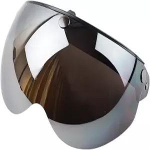 헬멧 바이저 교체 유니버설 3 스냅 레트로 방풍 자외선 차단 하프 페이스 모터사이클 업 다운 오픈