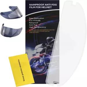 오토바이 헬멧 바이저 및 축구 바이저를 위한 1PCS 유니버설 쉴드 안개 방지 필름 모든 날씨의 라이더
