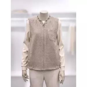 프렐린 프렐린 프릴넥포켓장식집업조끼 RBV244S10 (19773122) 535030