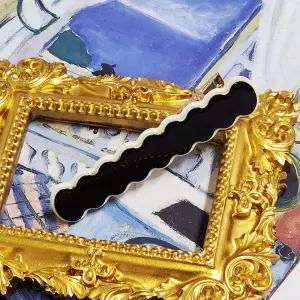 헤어핀 패션잡화 헤어액세서리 블랙 웨이브 여성 자동핀 긴머리 고정핀