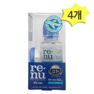 바슈롬 리뉴 후레쉬 용액 60ml 렌즈케이스 세트 x 4개