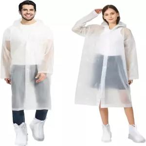 레인 슈즈 커버 및 폰초 2종 세트 방수 슈 재사용 가능한 레인코트 커버(미국 알파 3배 대형 일반 롱