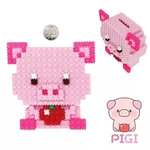 글로벌이지 이지 툭툭블럭 12띠 동물 저금통 돼지