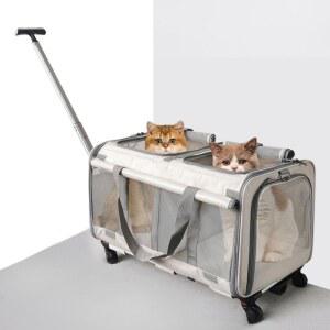 강아지 고양이 이동장 바퀴 분리형 켄넬 접이식