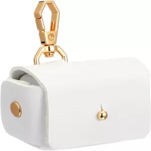 개 목걸이용 링 베어러 베개 흰색 홀더 가죽 웨딩 박스 프로포즈 약혼 결혼식 파티용 우아한 휴대용 파우치