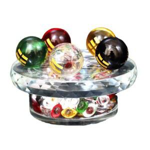 오색수정구슬 오행 금 나무 부와 오색석 오행복신배열 건강 거실 오행차량