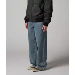 브랜드정품 DICKIES 우먼스 트러커 루즈핏 데님 팬츠 Khaki Tinted Blue 100734