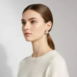 [비비안웨스트우드] 여성 AGNATHA 핑크골드 스터드 이어링 152600918