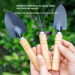 3개 세트 미니 소형 정원 도구 식물 화분 선인장 채소용 흙 파기 잡초 제거 실내 소형