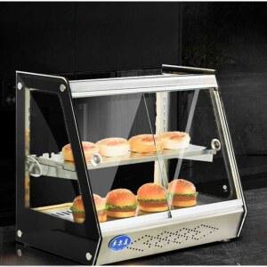 유리온장고 카페 보온고 셀프바 도시락 보관 60x42x54cm 상업 온열