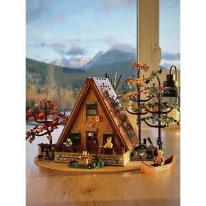 조립 통나무집 하우스 망루 MOC 건축 벽돌 만들기 꾸미기 천연 교육 나무집