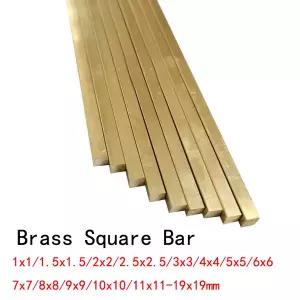 구리봉 황동봉 신주봉 길이 500mm 황동 사각 막대 플랫 스틱 솔리드 1x1/1.5x1.5/2x2/2.5x2.5/3x3/4x4/5x5/