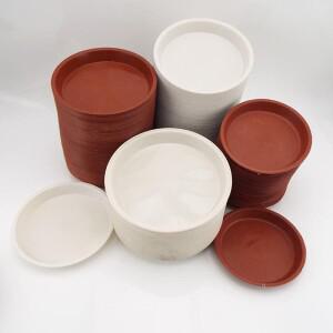 50pcs 플라스틱 정원 꽃 냄비 트레이 라운드 식물 접시 물 기본 스탠드 원예 실내 홈 용품 야외 D1