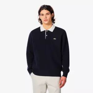 [국내매장정품] 라코스테 LACOSTE 남성 립조직 럭비 폴로 스웨터 AH405E-55N_166 194365