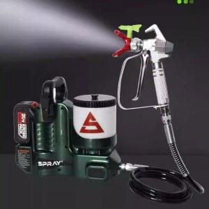 무선 도장기 충전식 미장 R6 분사 배터리 전동분사기 도색 1충전기 페인트스프레이건