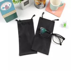 안경케이스 휴대용 소프트 안경집 블랙 선글라스 파우치 슬리브 보관 주머니 1개