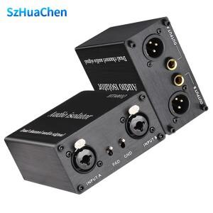 2채널 XLR 오디오 아이솔레이터 소음 감소 필터는 현재 제거합니다. 6.5 믹서 듀얼