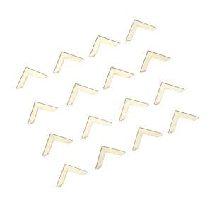 예타하 50팩 골드 박스 코너 프로텍터, 책 노트북 앨범 메뉴용 프리미엄 메탈 엣지 세이프티 가드, 데스크톱 주얼리