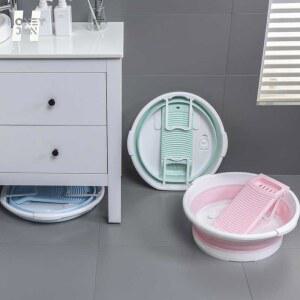 대야 세수대야 빨래판 다용도 빨래판대야 스텐밴드 가정 속옷 세탁조 대형 여벌 변기위 세수