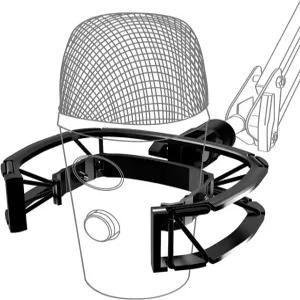 팝 필터 방진 서스펜션 탄성 충격 마운트 홀더가 장착된 블루 나노 마이크 마운트용 Etour 맞춤 제작