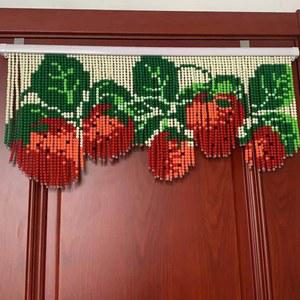 집 파티션 구슬발 중식 반투명 그레이 커텐 구슬 페르시안 출입문 레트로 복도